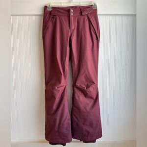 Burgundy Snow Pants XS Short